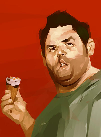 Nick Frost by Grobi-Grafik