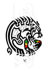 Tribal rasta lion by dfmurcia
