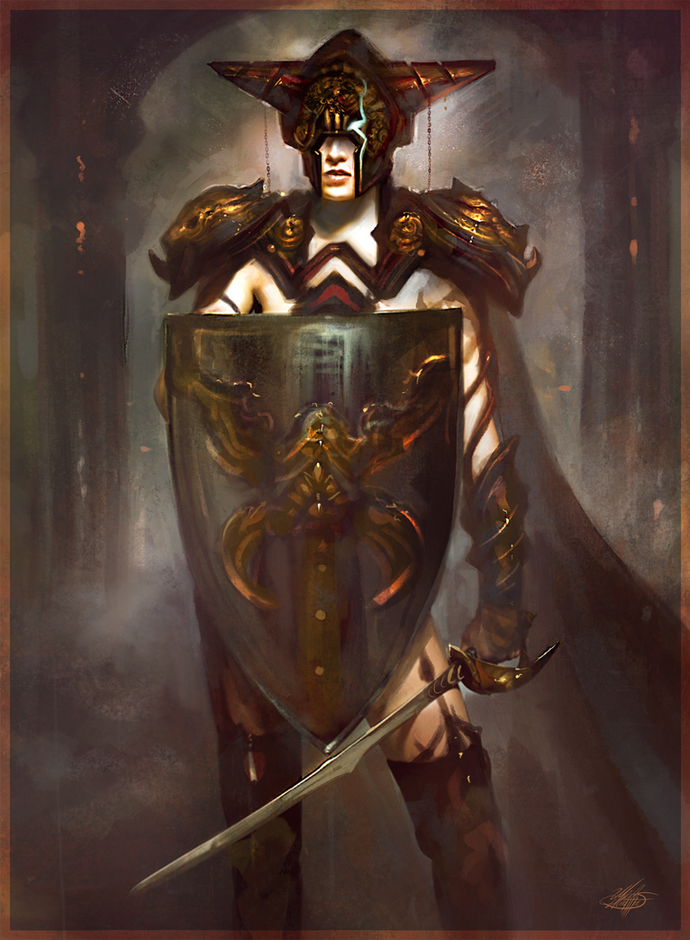 Female Ancient Warrior by mlappas