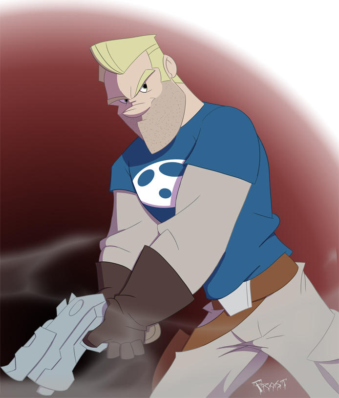 Gun Drawn by JoshawaFrost