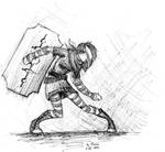 Emo fighter by OzzieScribbler