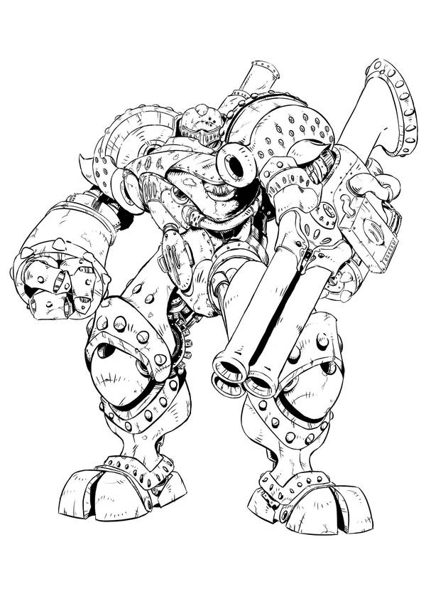 Steampunk Mecha Revision by NinjaCheese