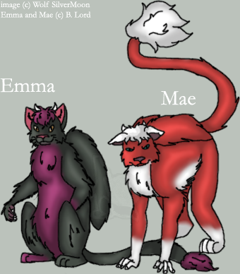 Yang Child- Emma and Mae by wolfsilvermoon