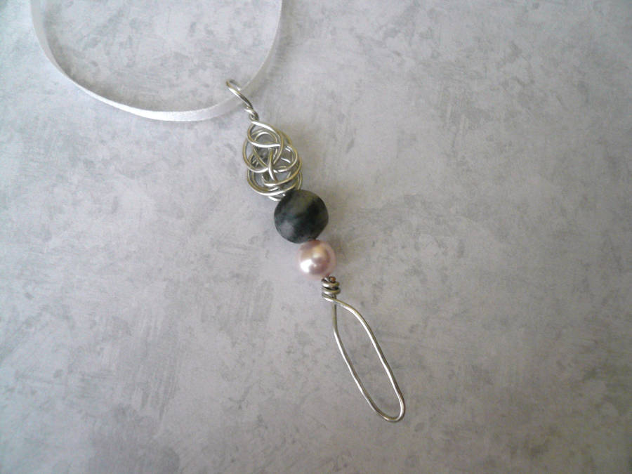 Petal Spear II --Stealth Bubble Wand Necklace by Starlit-Sorceress