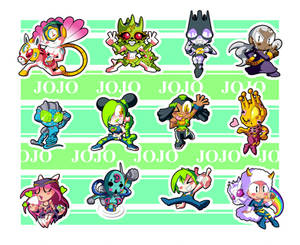 Jojo Part 6 Chibis by BLARGEN69 Jojo Part 6 Chibis by BLARGEN69