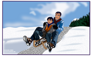 Eli and Will Shanes. The Sled ride by Tom-Masons-admirer