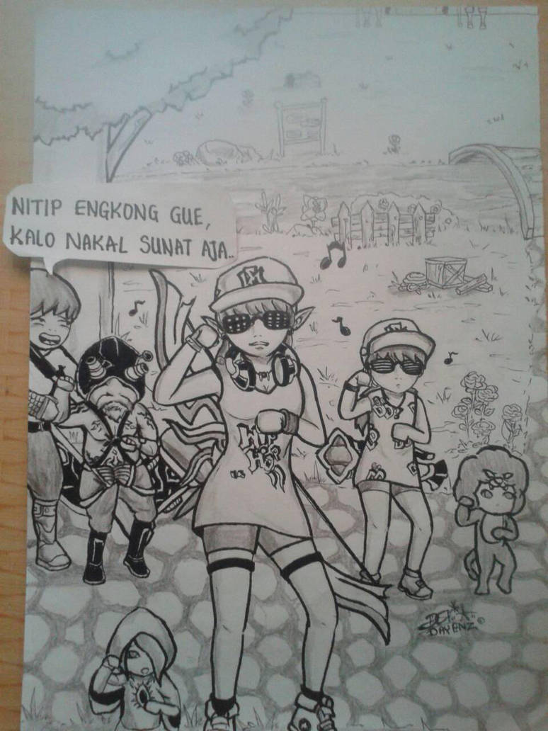 Gangnam style paper drawing — 2