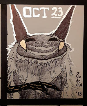 INKTOBER Day 23: Murkhail study head tilted up by Sokolva INKTOBER Day 23: Murkhail study head tilted up by Sokolva