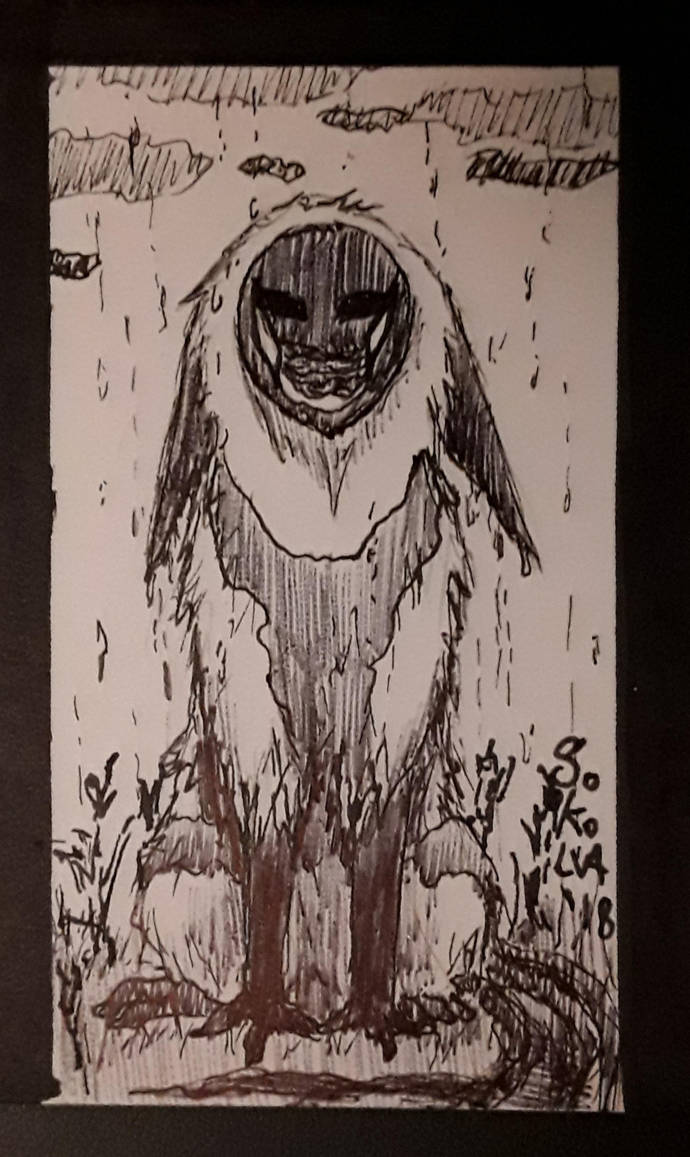 INKTOBER Day 29: Weeping Sky by Sokolva INKTOBER Day 29: Weeping Sky by Sokolva