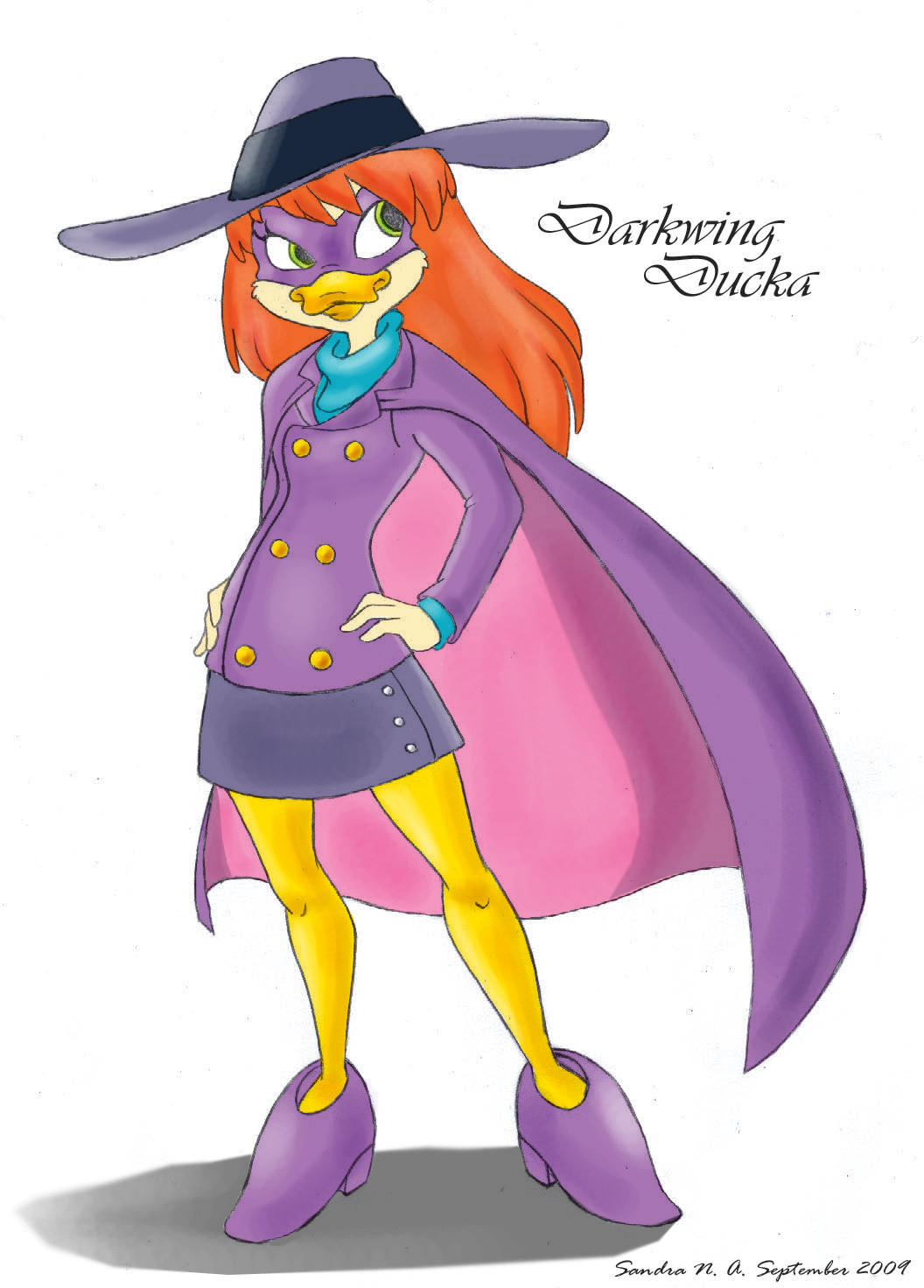 Darkwing Ducka Color by Kimbawest on DeviantArt