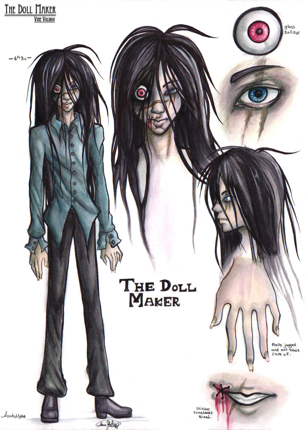 The Doll Maker: Reference Sheet by Chisai-Yokai