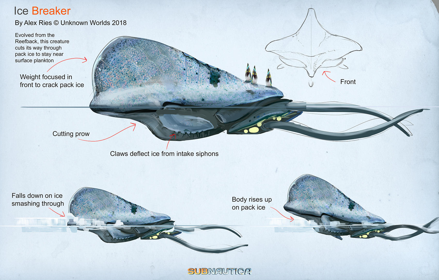 Subnautica reaper leviathan concept art - postsjoker