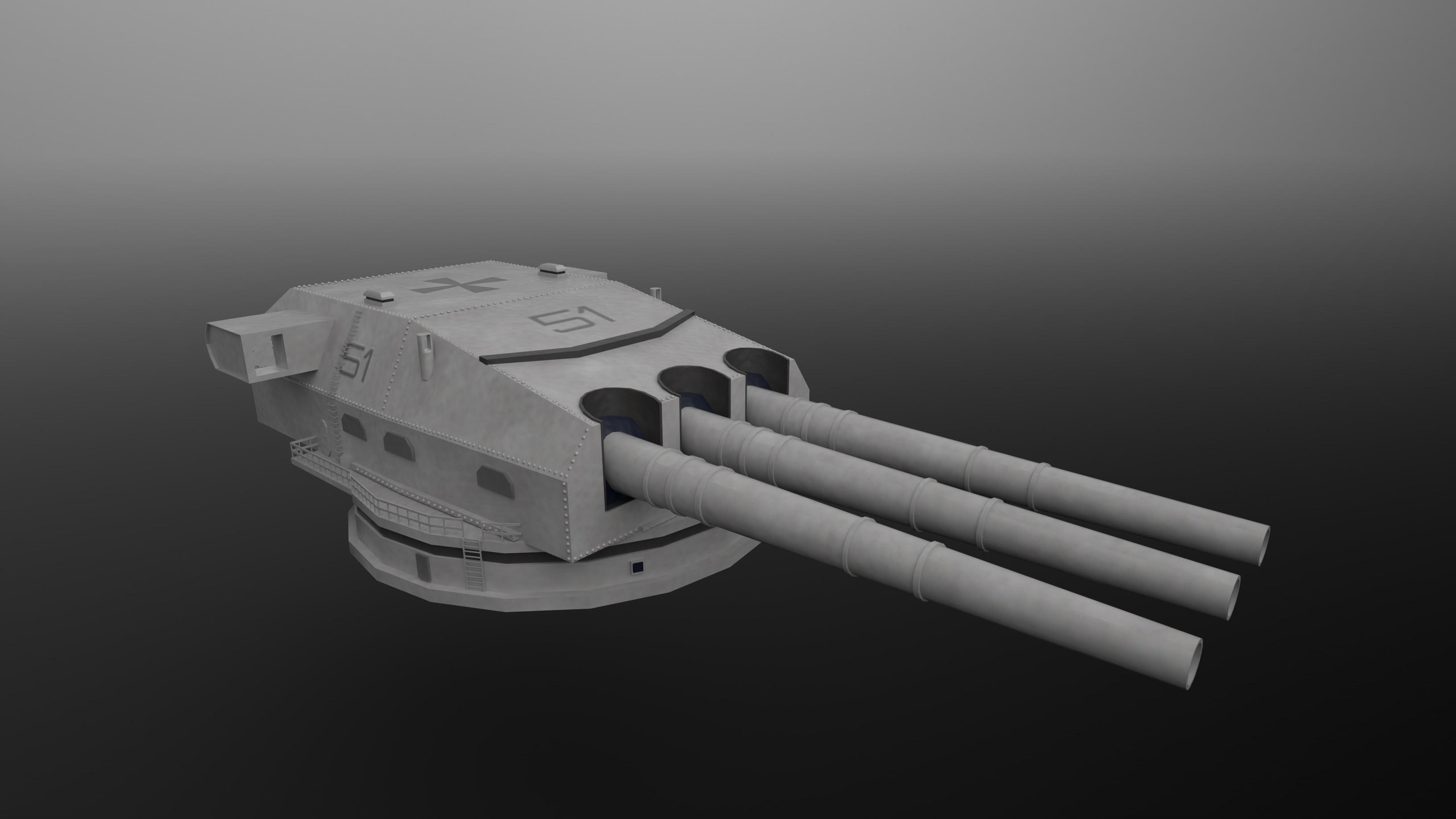 WWII German Battleship Turret by planetrix15