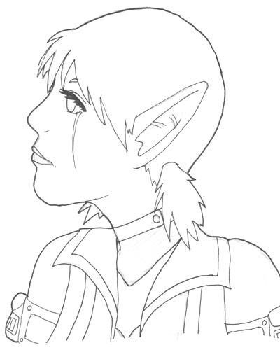 Alison Lineart by omisgirl