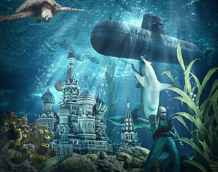 St. Basil's Cathedral Underwater by simdragon90