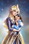 Comm: Queen Star Butterfly with her baby Pandora by Zoratrix
