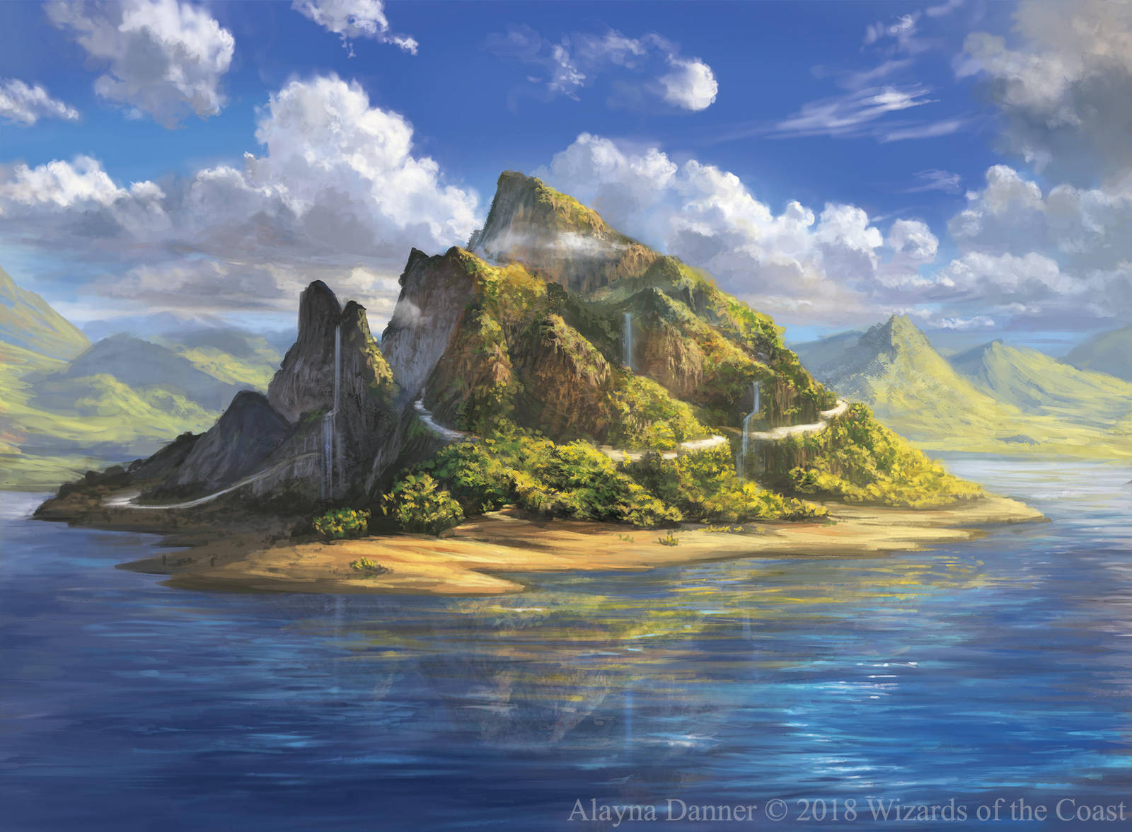 Magic: The Gathering- Island for M19 Standard by Alayna