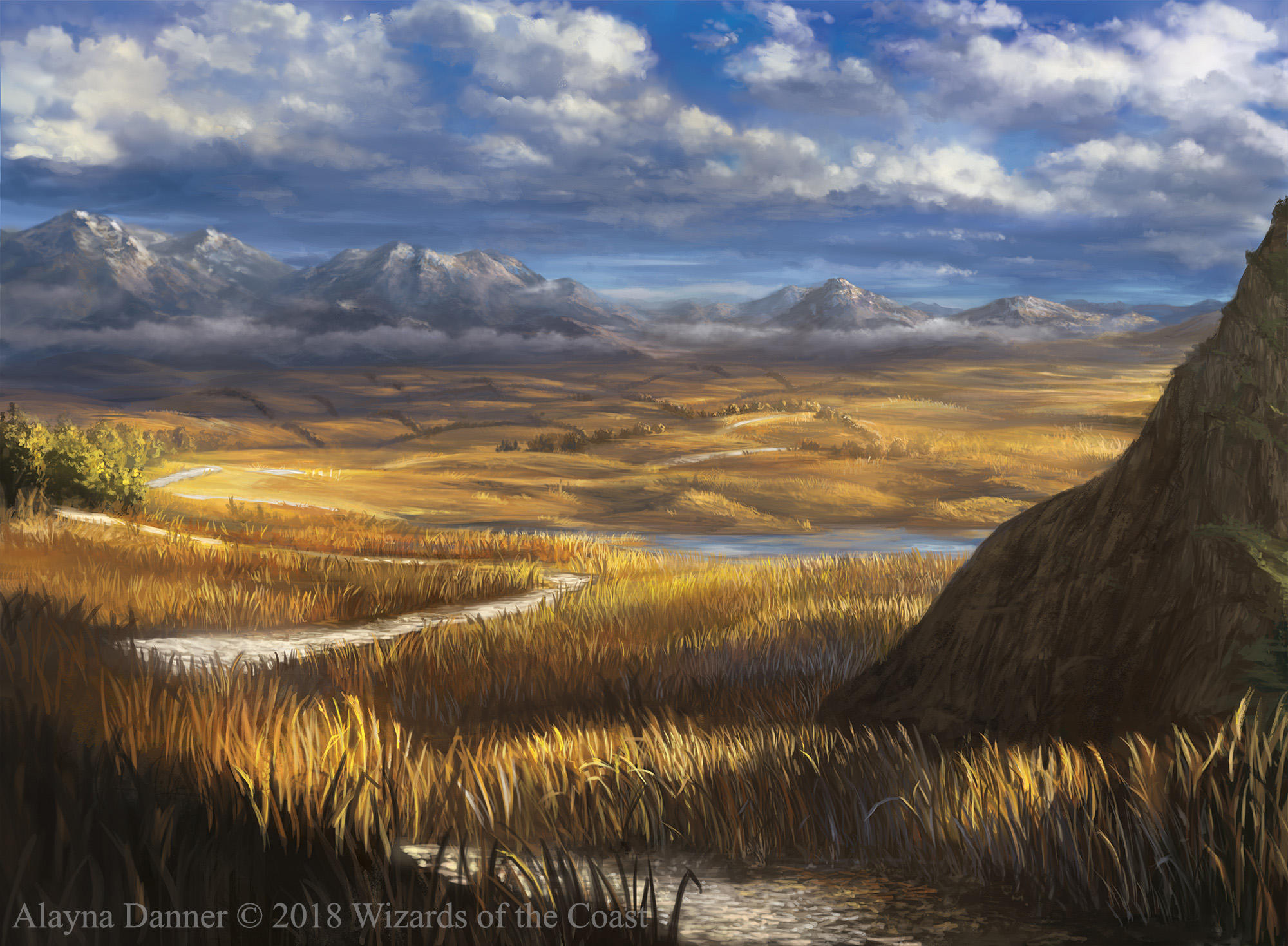 Magic: The Gathering- Plains for M19 Standard by Alayna