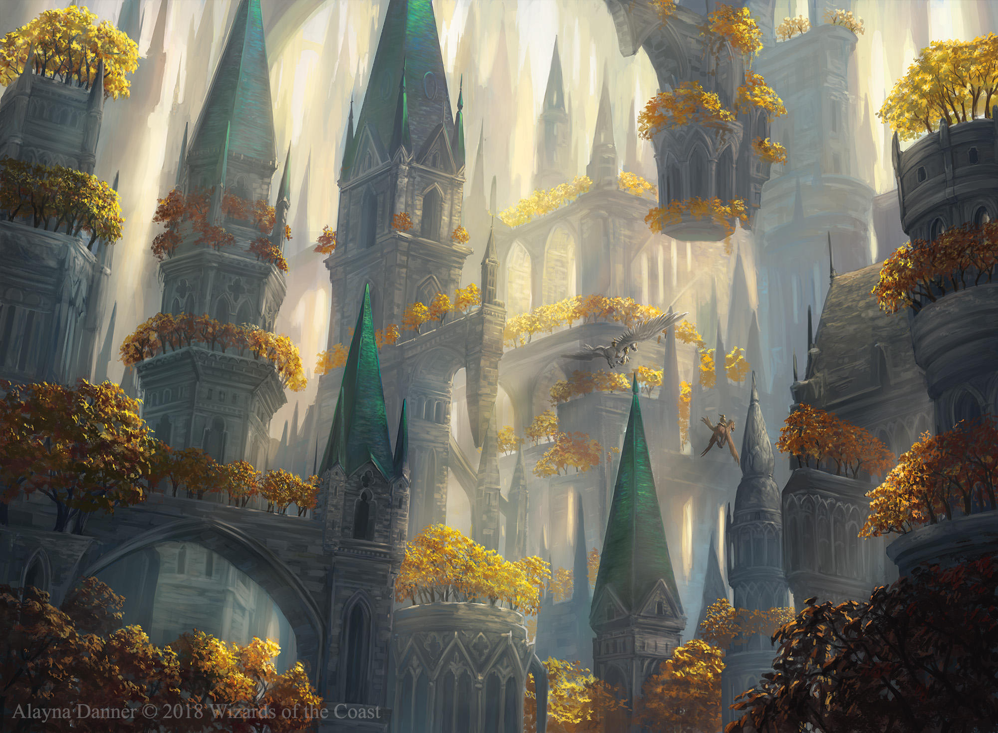 Selesnya Forest from M:tG Guilds of Ravnica by Alayna