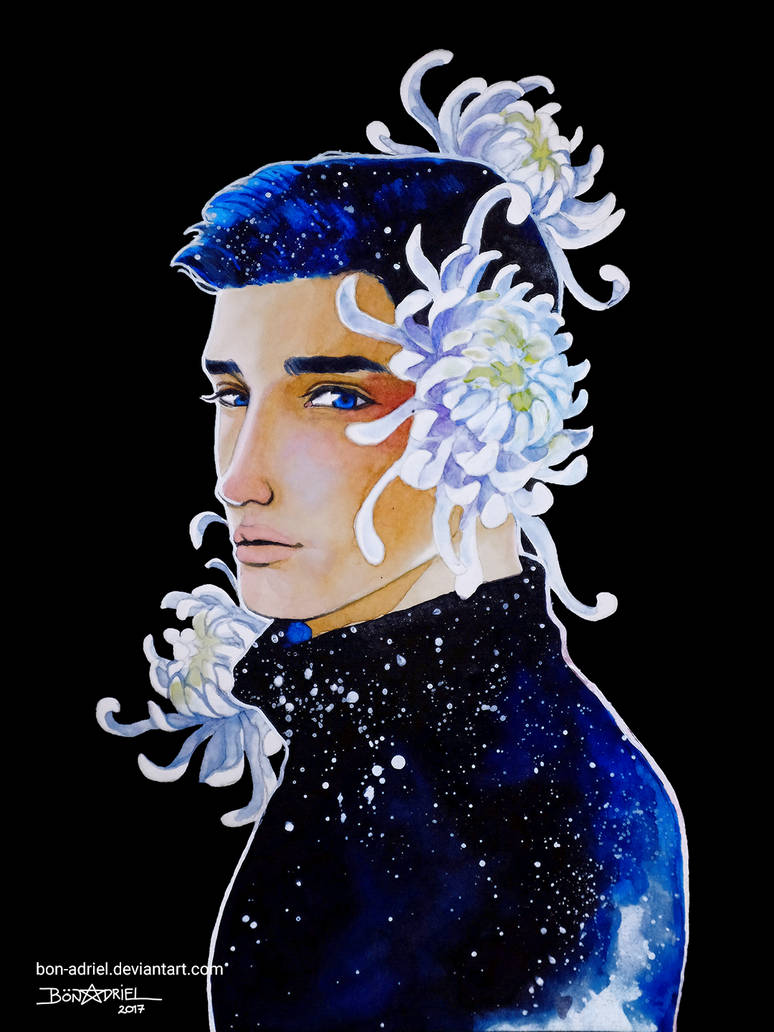 Boy And Flower 3 - Chrysanthemum by bon-adriel
