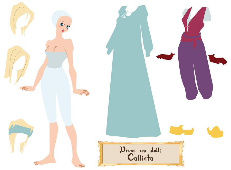 Callista - dress up doll by Dedasaur