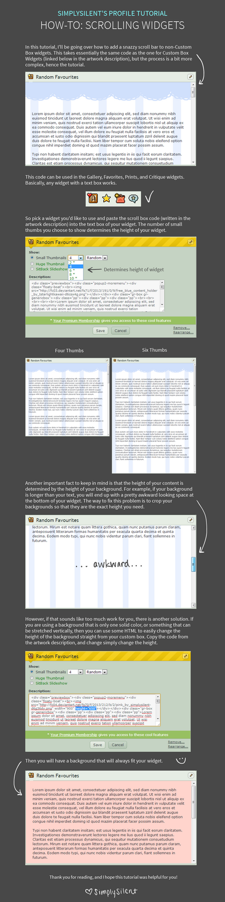 Scrolling Widgets (non-Custom Box) by SimplySilent