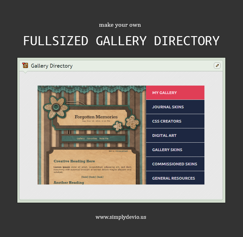 Fullsized Gallery Directory by SimplySilent