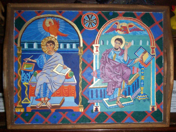 Saxon Gospel Serving Tray by Kittybriton