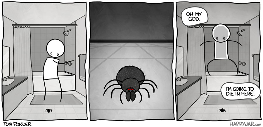 Happy Jar - Spider by tomfonder