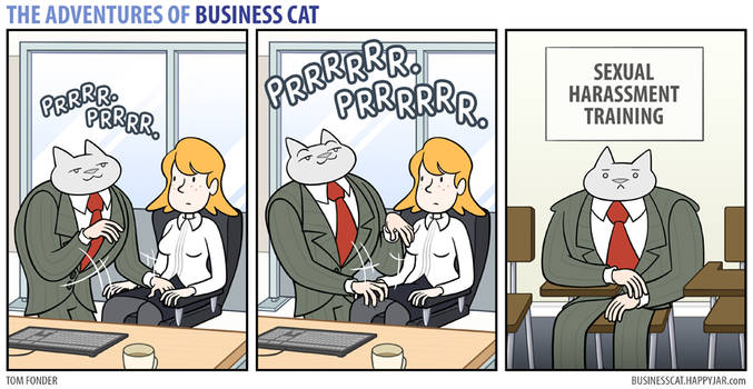 The Adventures of Business Cat - Kneading by tomfonder