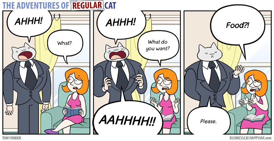 The Adventures of Regular Cat - Communication by tomfonder