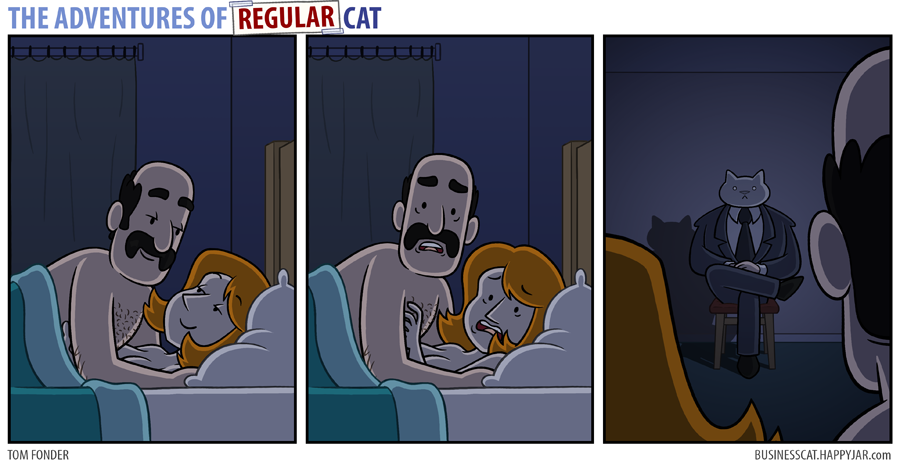 The Adventures of Regular Cat - Voyeur by tomfonder
