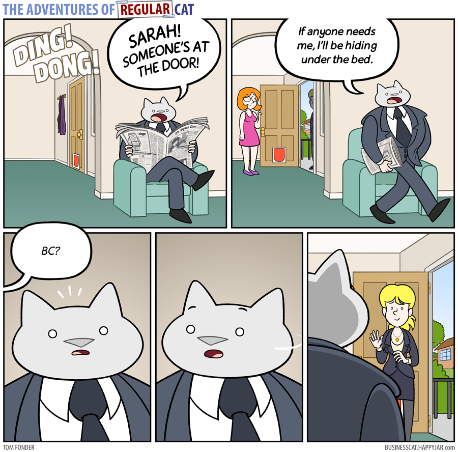 The Adventures of Regular Cat - Visitor by tomfonder