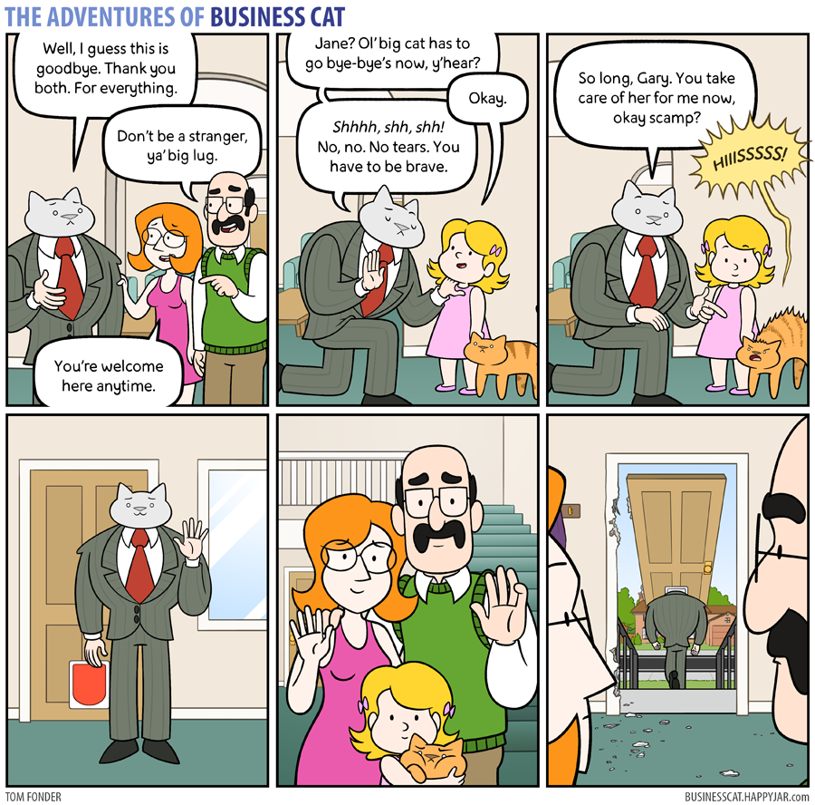 The Adventures of Business Cat - Departures by tomfonder