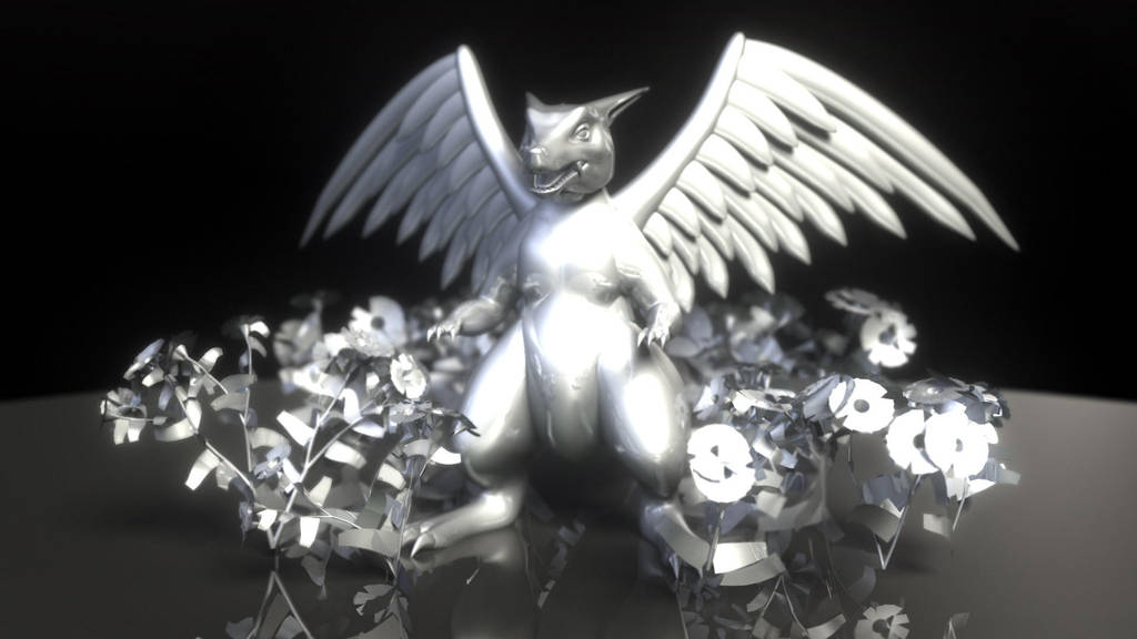 'Risu Dragon' statue by AkaiGaru