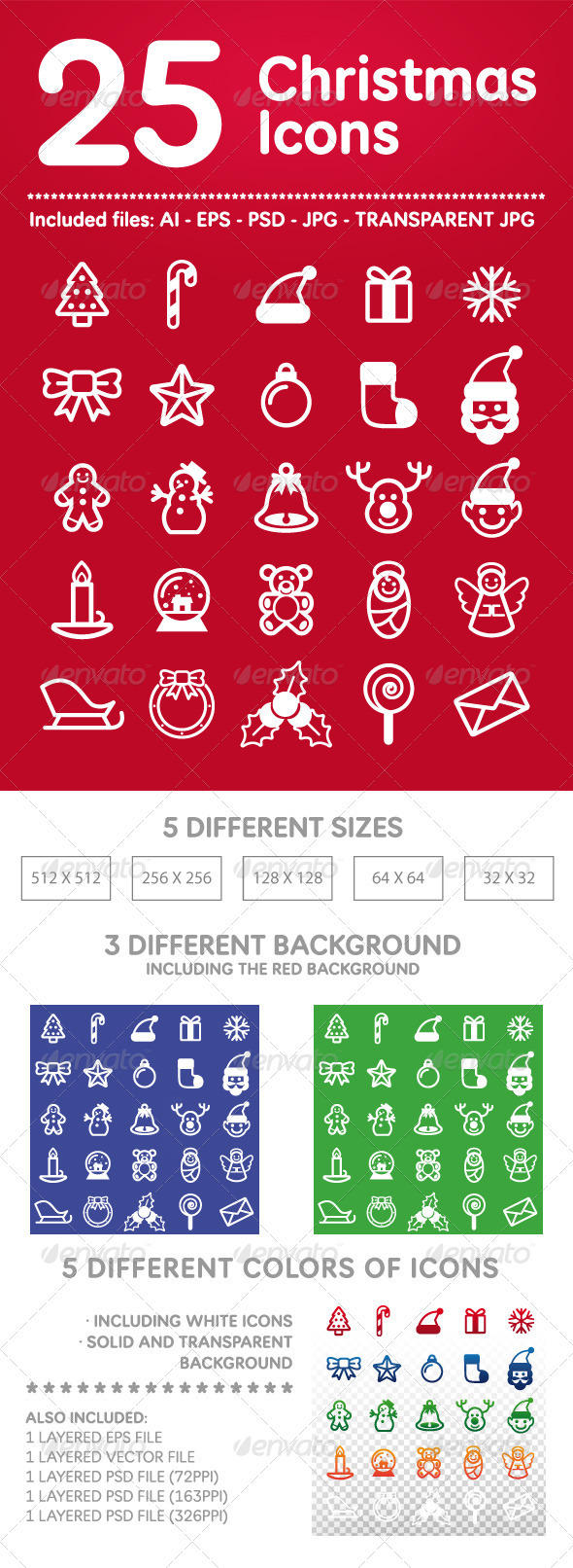 25 Christmas Icons by doghead