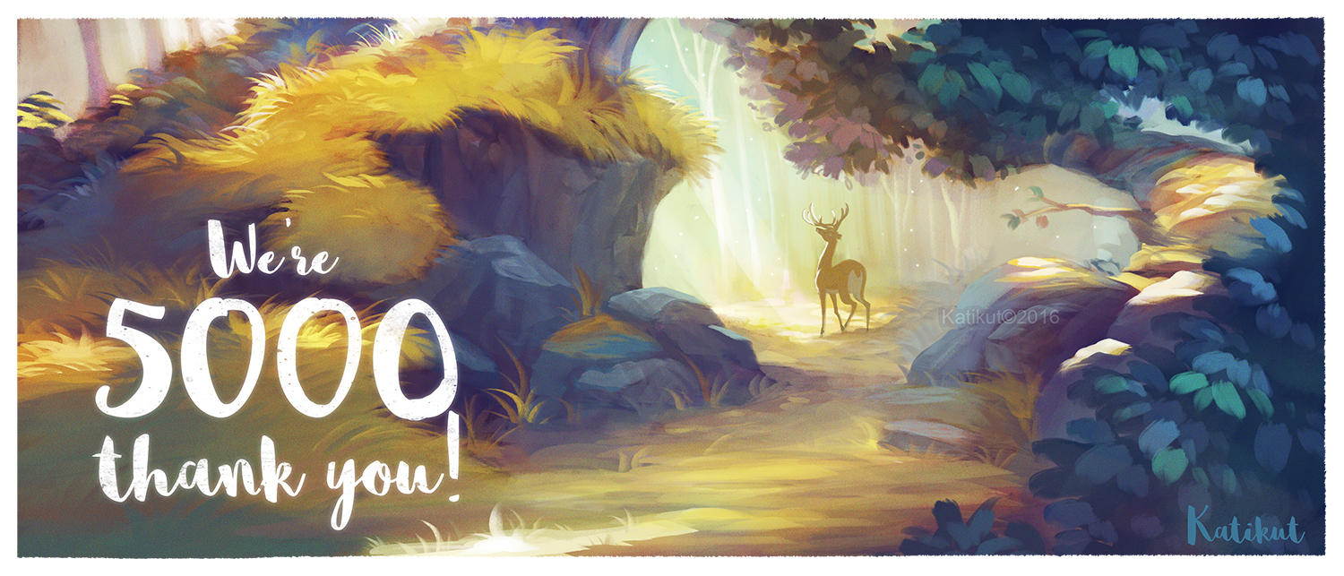 We're 5K on Facebook! Thanks a lot! by Katikut