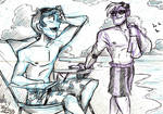 Commission-Beach Paladins by Stray-Sketches