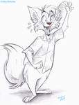 Commission-Crazyyellowfox by Stray-Sketches