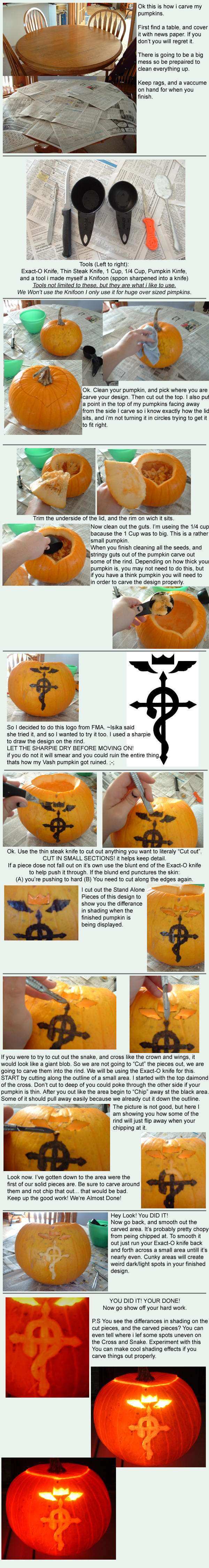 Pumpkin Carving Tutorial by FinnaJei
