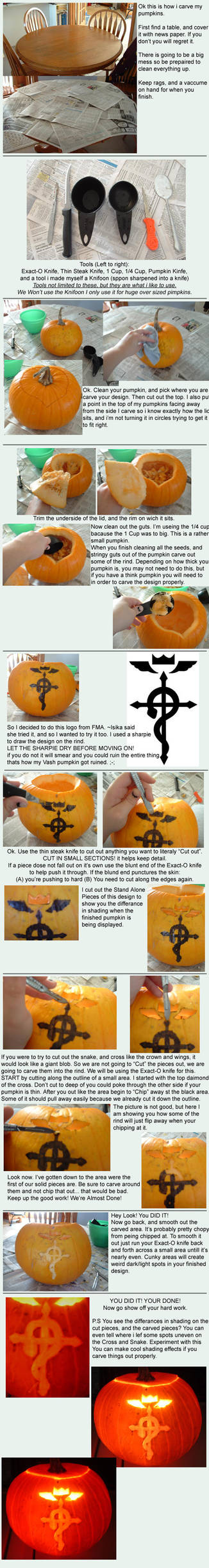 Pumpkin Carving Tutorial by FinnaJei