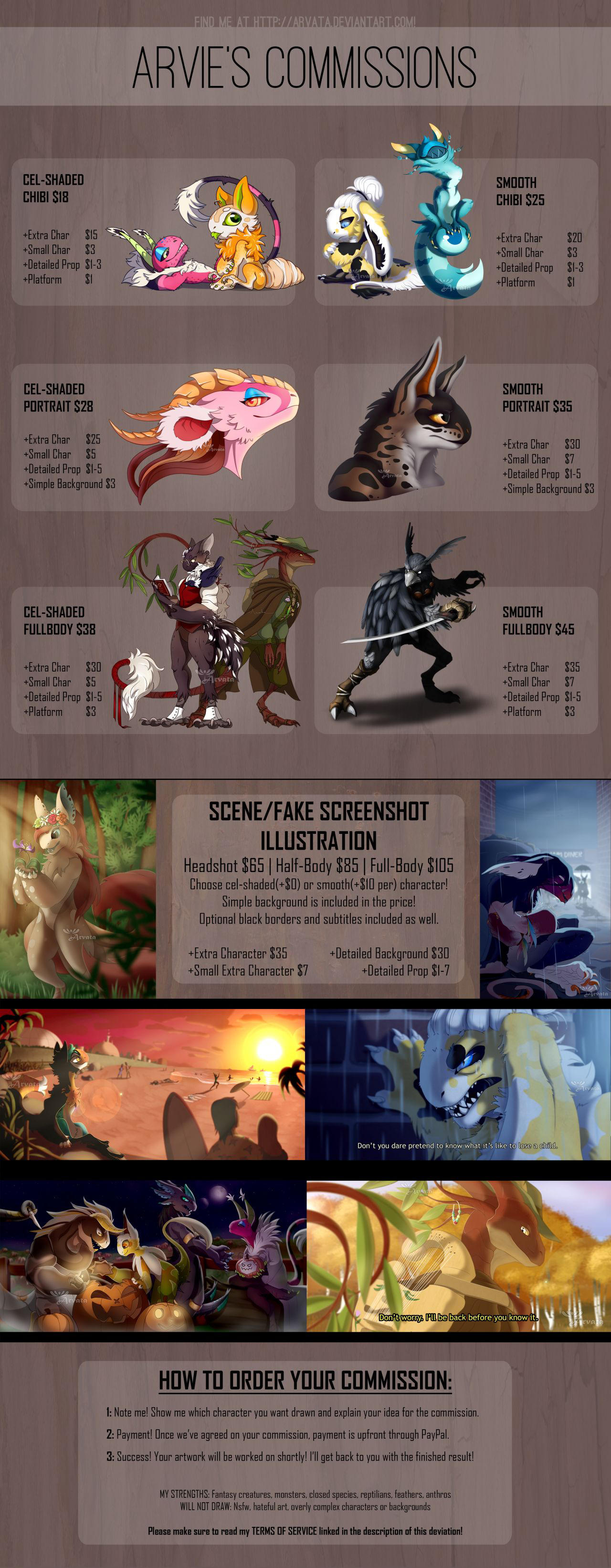 Arvie's Commission Info (CLOSED) by Arvata