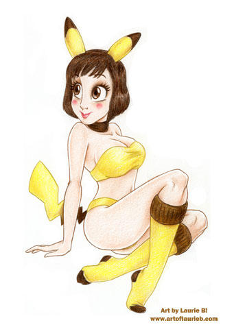 Pikachu Girl by Laurie B by ArtofLaurieB
