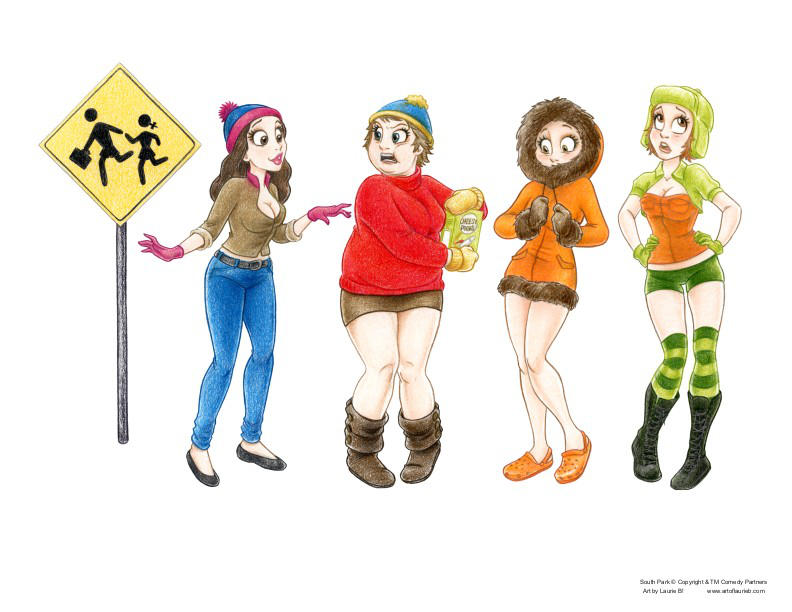 South Park Girls by Laurie B by ArtofLaurieB
