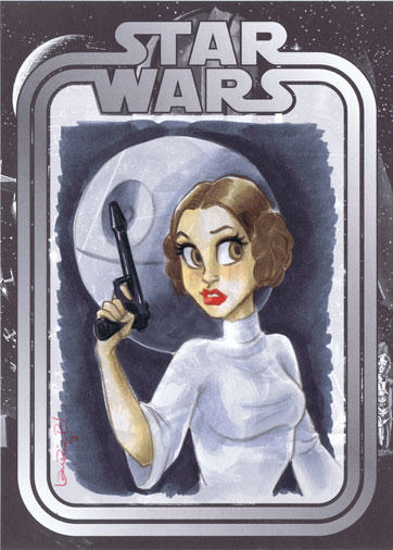 Fan Expo Leia Sketch by ArtofLaurieB