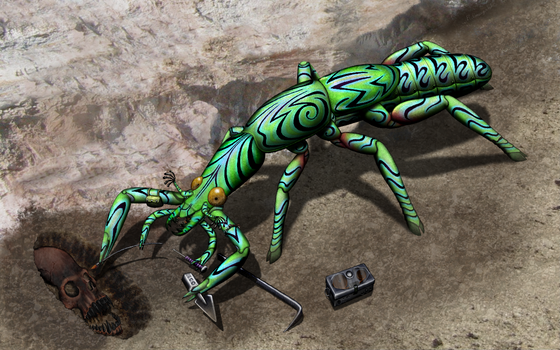 Paleontologist at work by Preradkor