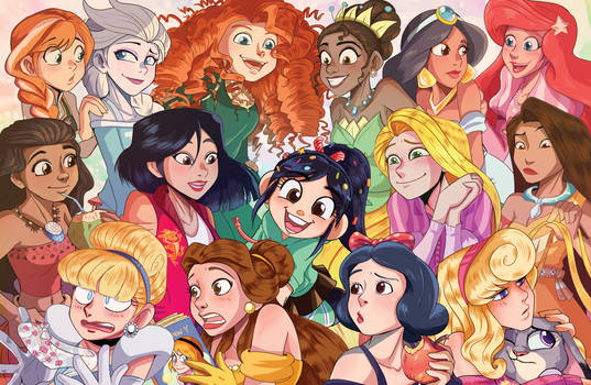 Disney princesses Wreck it Ralph 2 by DOL2006