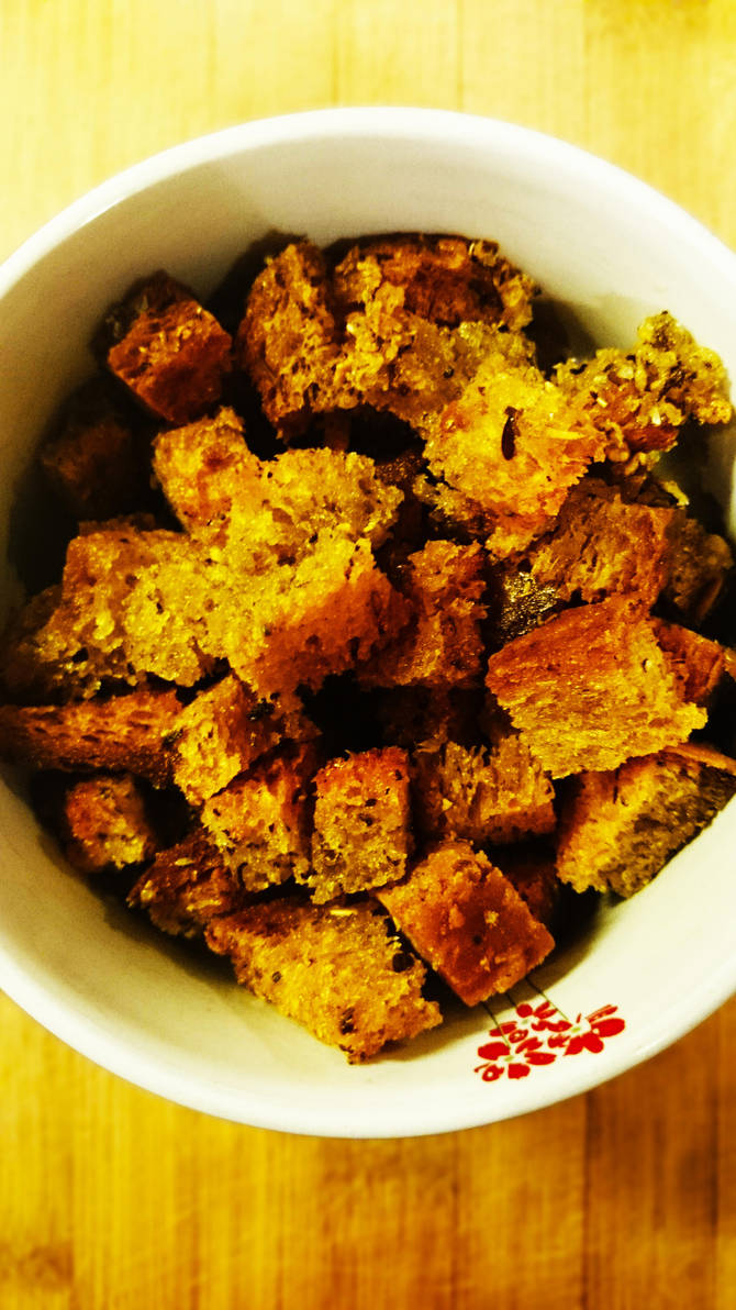 Wholemeal croutons by CookConcept