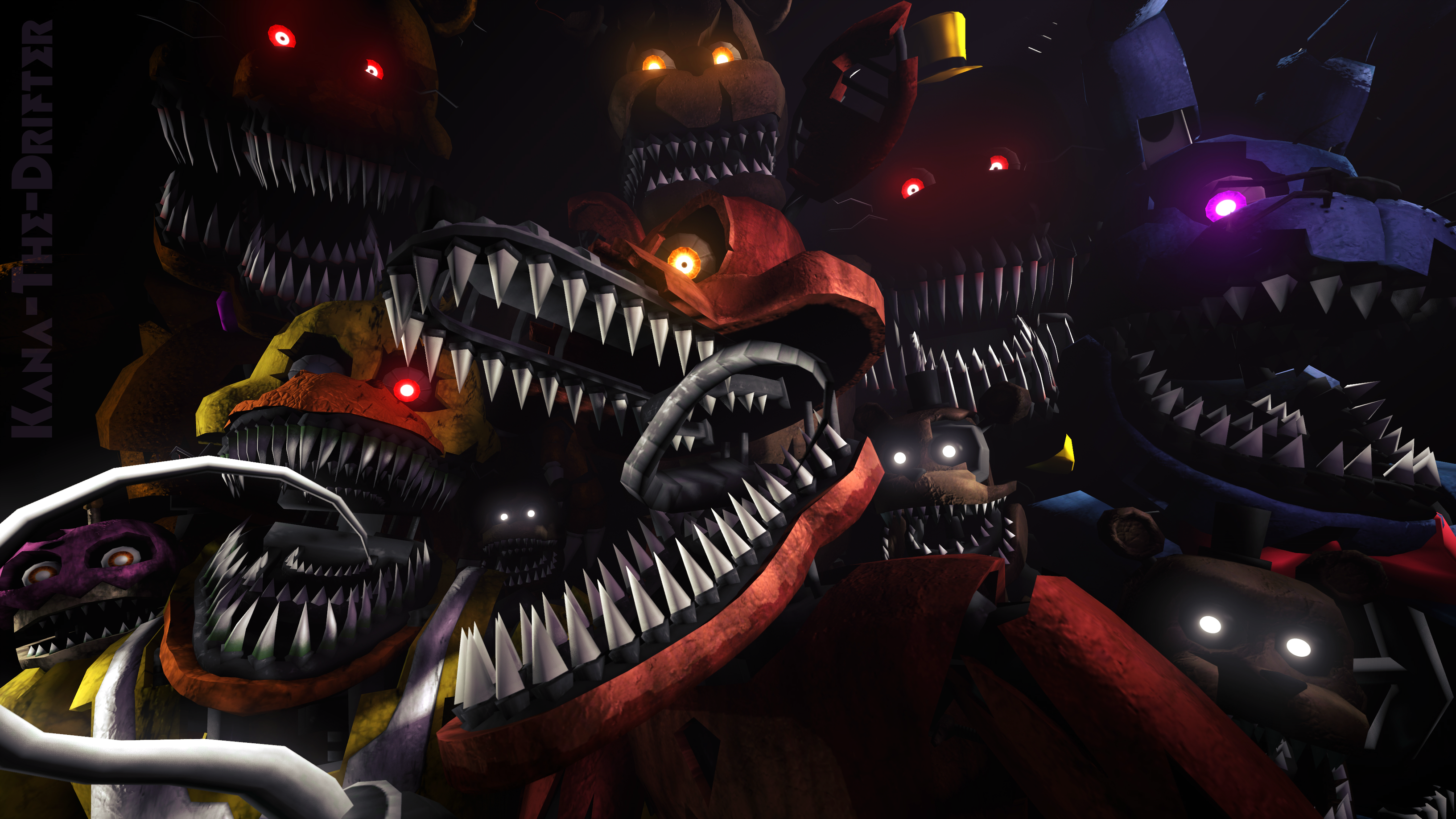 We'll Stay Here Forever (FNAF SFM Wallpaper) by Kana-The-Drifter