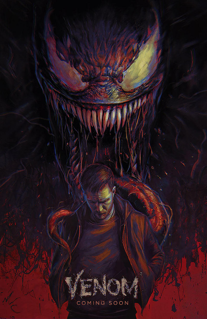 Venom Movie Poster 13x20/" 24x36/" 27x40/" 32x48/" Marvel Tom Hardy Film Art Print